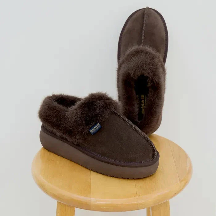 [Rockfish Weatherwear] CLOUDY FLATFORM FUR MULES - Image 3