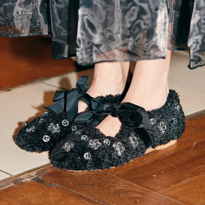 [Rockfish Weatherwear X SUSAN FANG] FURRY MARYJANES