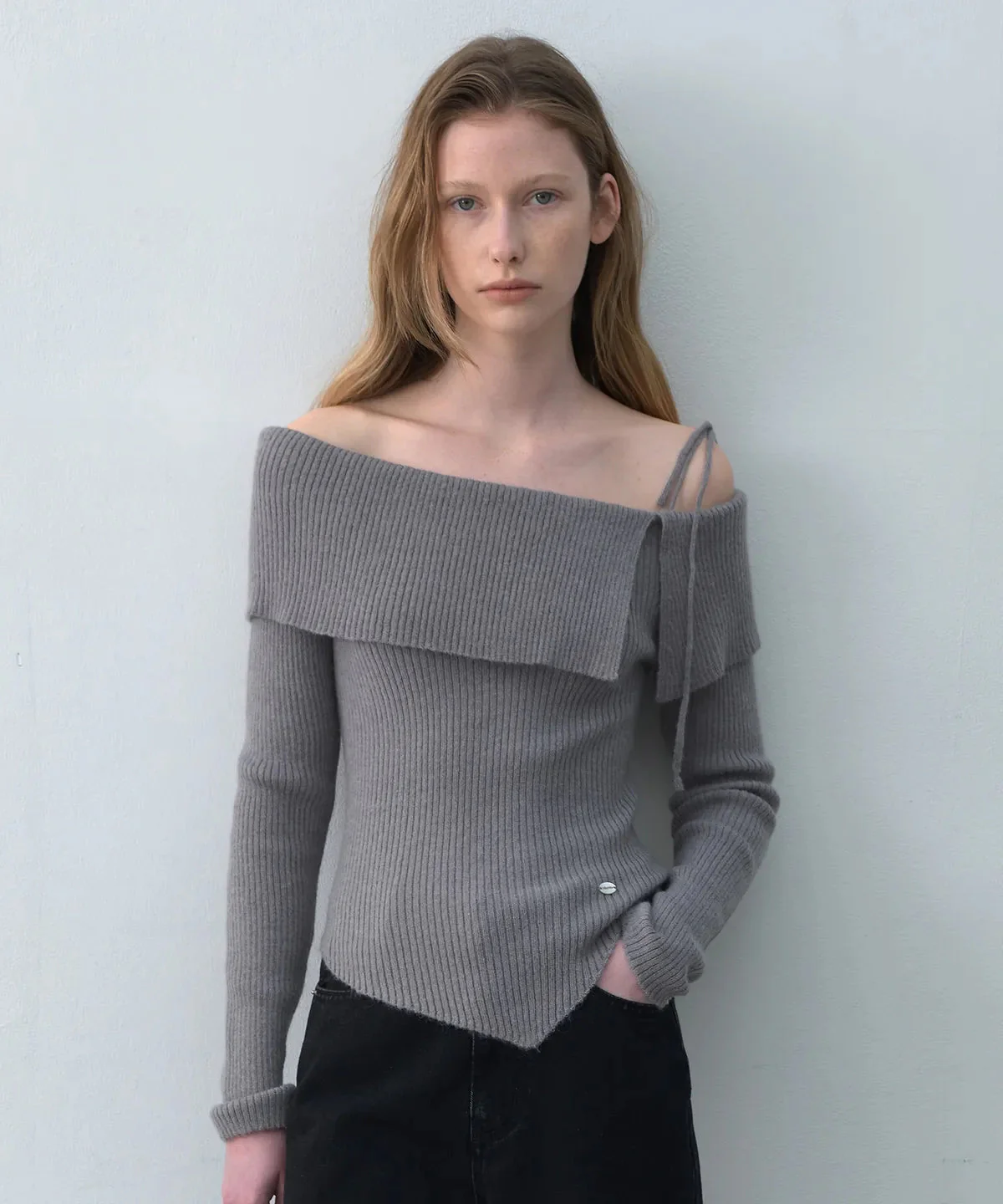 rolarola MOHAIR WOOL BLENDED OF SHOULDER KNIT 2 colors (KiiiKiii KYA WEAR) - Image 2