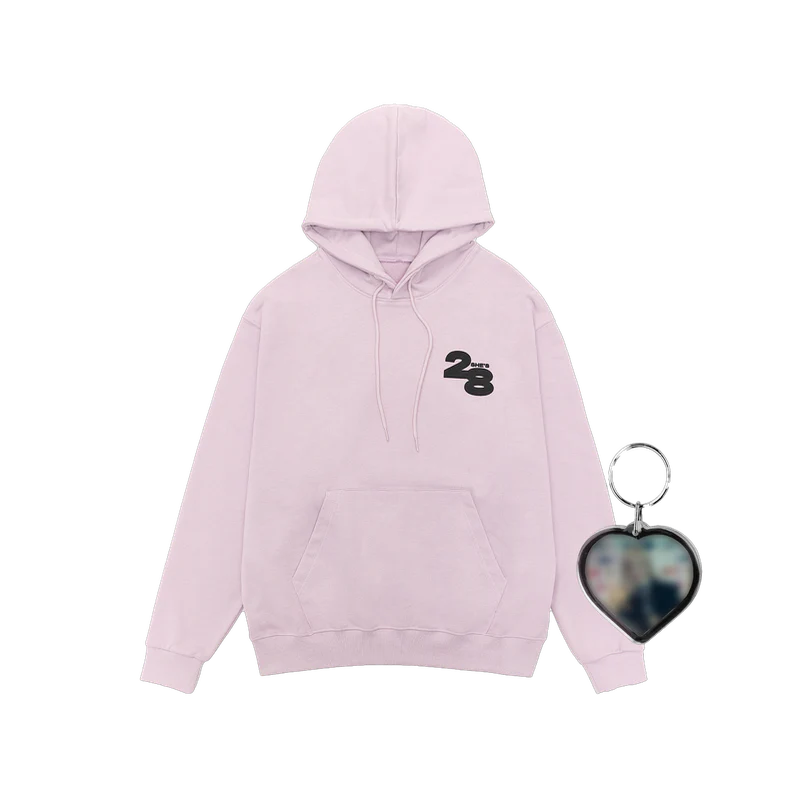 ROSE - SHE'S 28 HOODIE (PINK) (+PHOTO KEYRING)