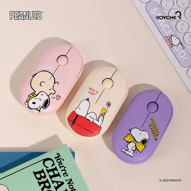 ROYCHE Peanuts Snoopy Wireless Noise-Free Mouse