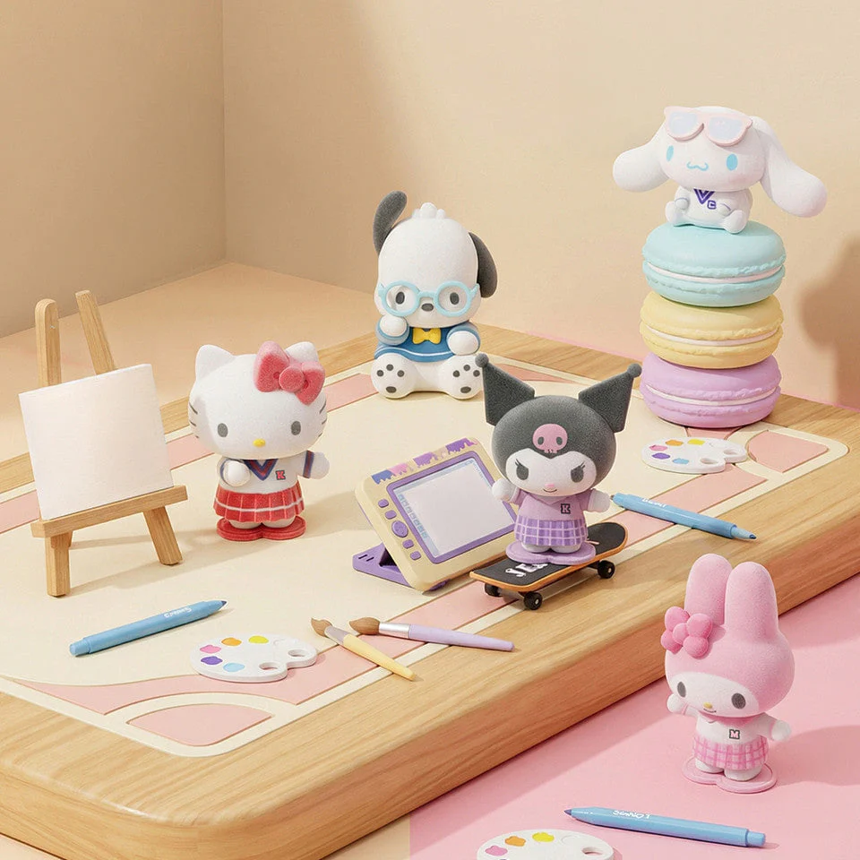 ROYCHE Sanrio School Uniform Flocking Figure