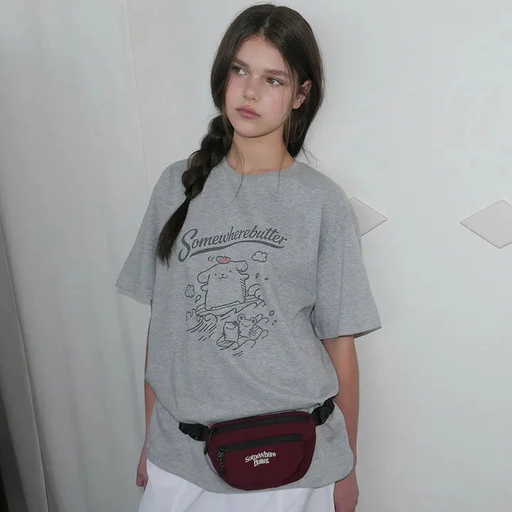 SOMEWHEREBUTTER Pompompurin Over-Fit Top