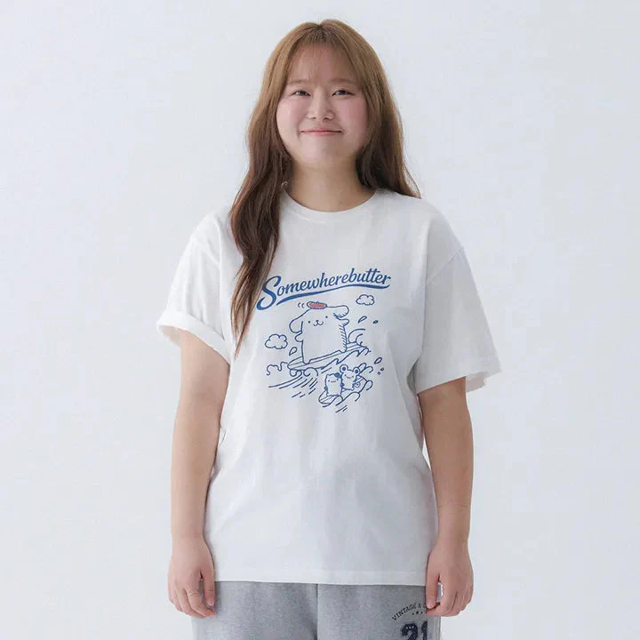 SOMEWHEREBUTTER Pompompurin Over-Fit Top - Image 2