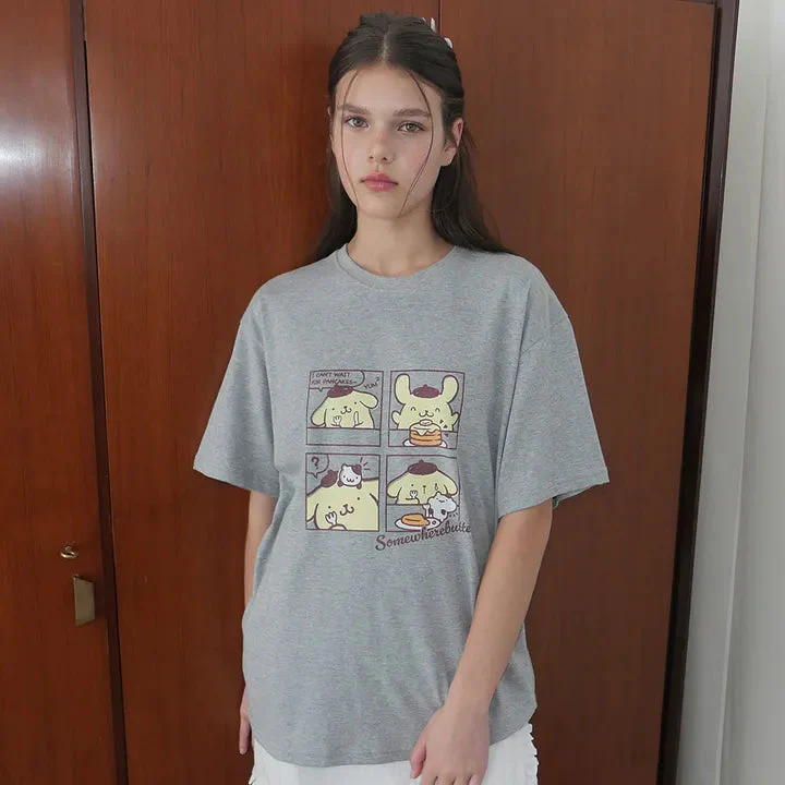 SOMEWHEREBUTTER Pompompurin Over-Fit Top - Image 3