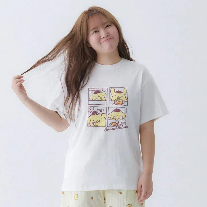 SOMEWHEREBUTTER Pompompurin Over-Fit Top - Image 4