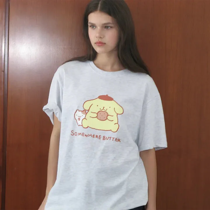 SOMEWHEREBUTTER Pompompurin Over-Fit Top - Image 5