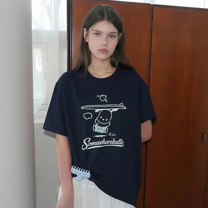 SOMEWHEREBUTTER Pochacco Over-Fit Top