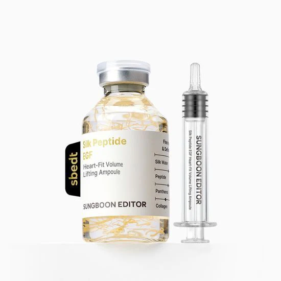 SUNGBOON EDITOR Silk Peptide EGF Heart-Fit Volume Lifting Ampoule 40ml (1+1) - Image 3