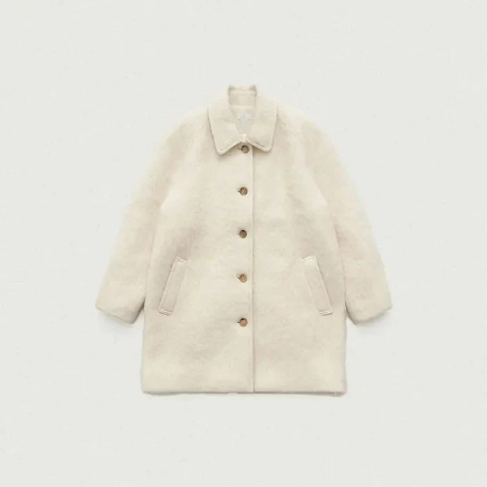 the Barnnet Snow White Half Balmacaan Coat - Image 2
