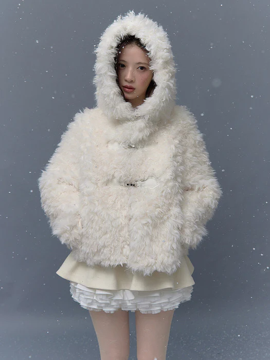 [The tis] TEDDY HOOD JACKET