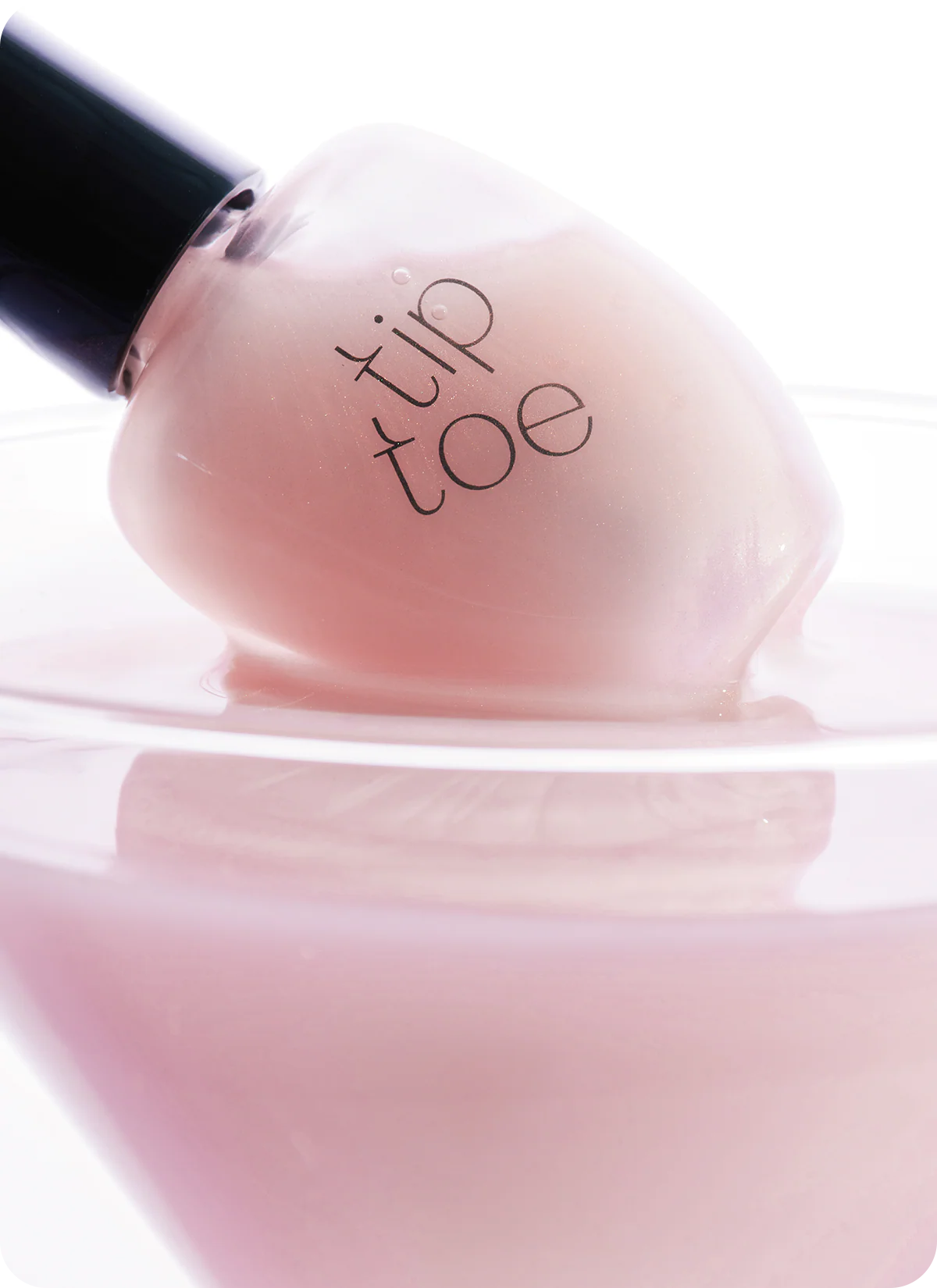 tip toe Sheer Top Coat Nail Polish 3 colors