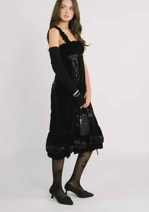 [Tracy's Pick] threetimes Agatha velvet dress