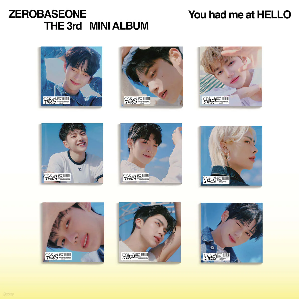 [Deals] ZEROBASEONE - 3rd Mini Album You had me at HELLO (DIGIPACK Ver.) (Random Ver.)
